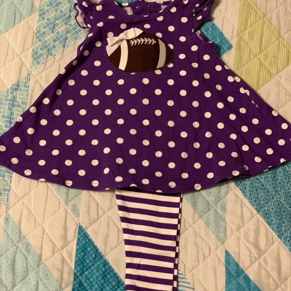 RicRac & Ruffles football tunic